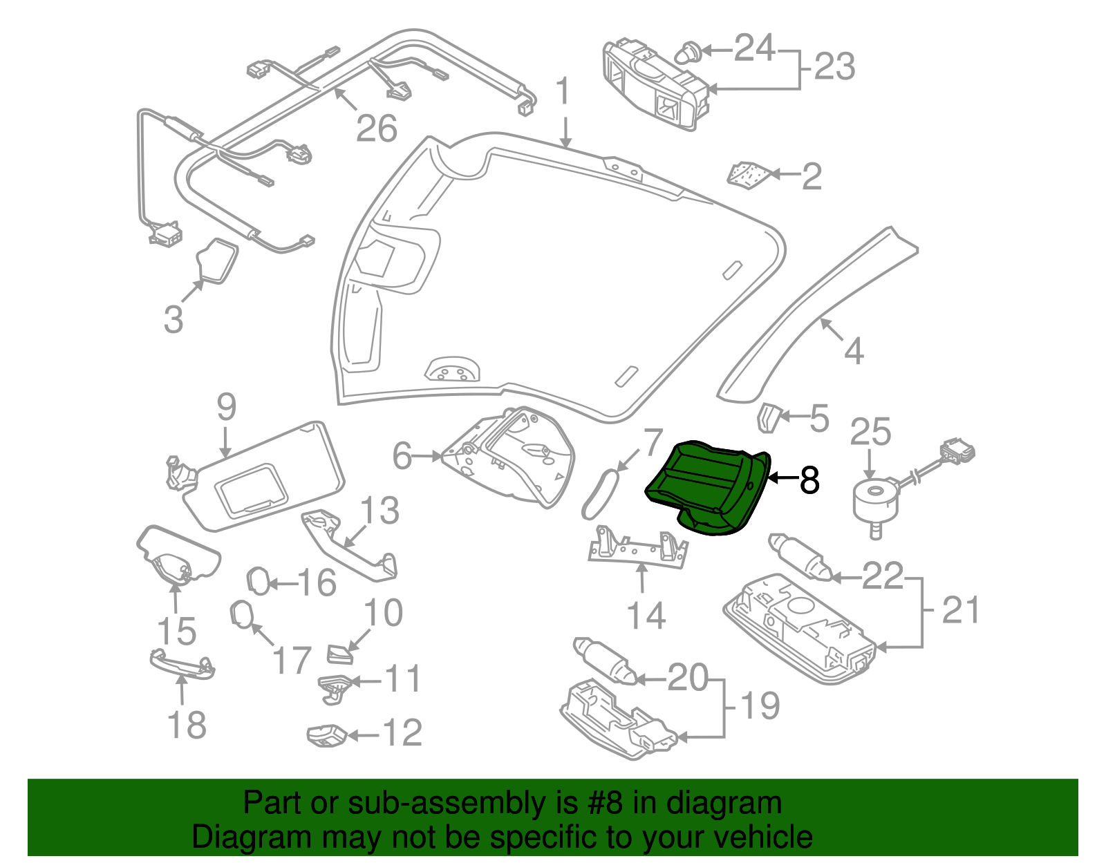 Console Panel - Volkswagen (1C0-868-851-C-Y20)