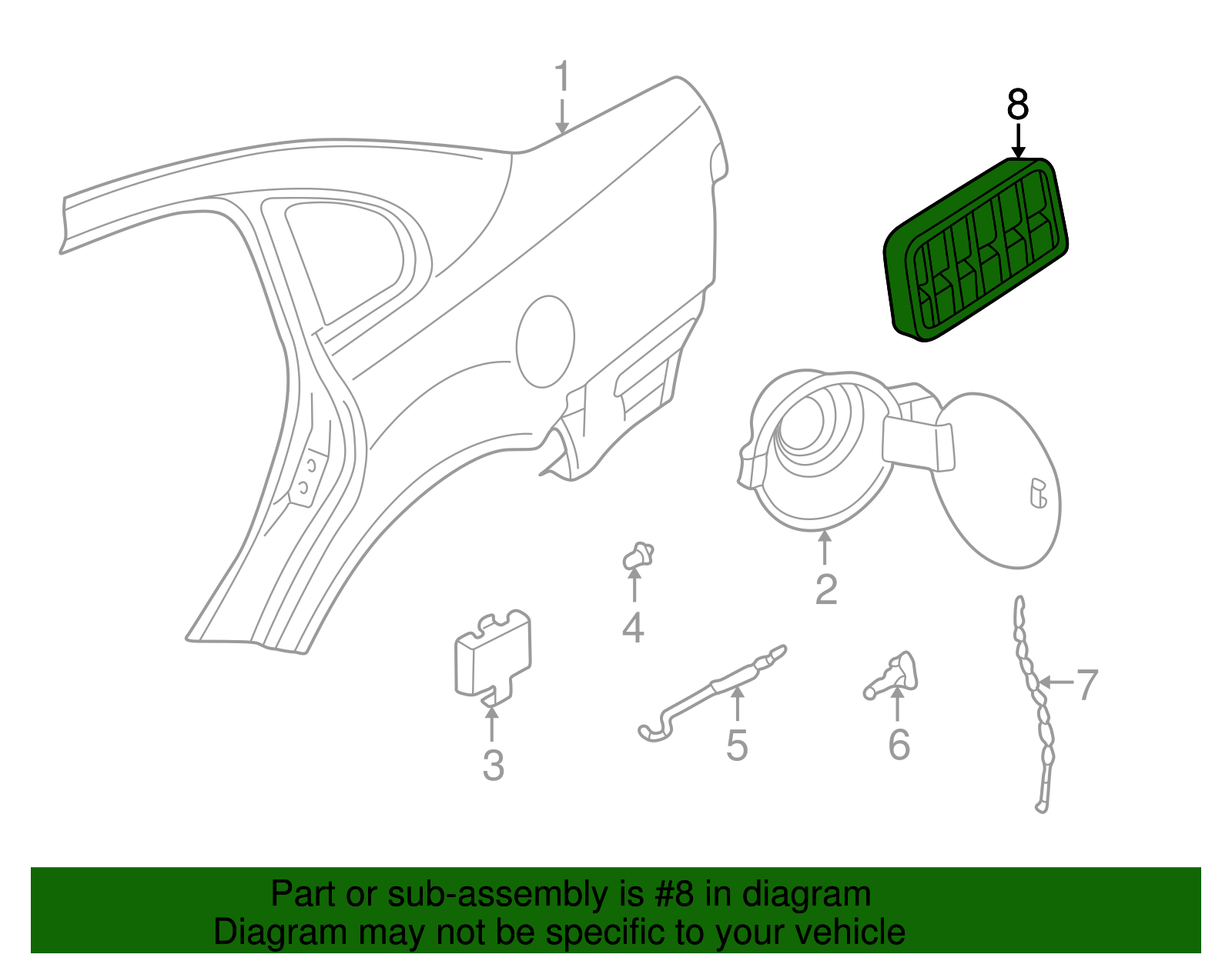 Vent - Volkswagen (4A0-819-181-A)