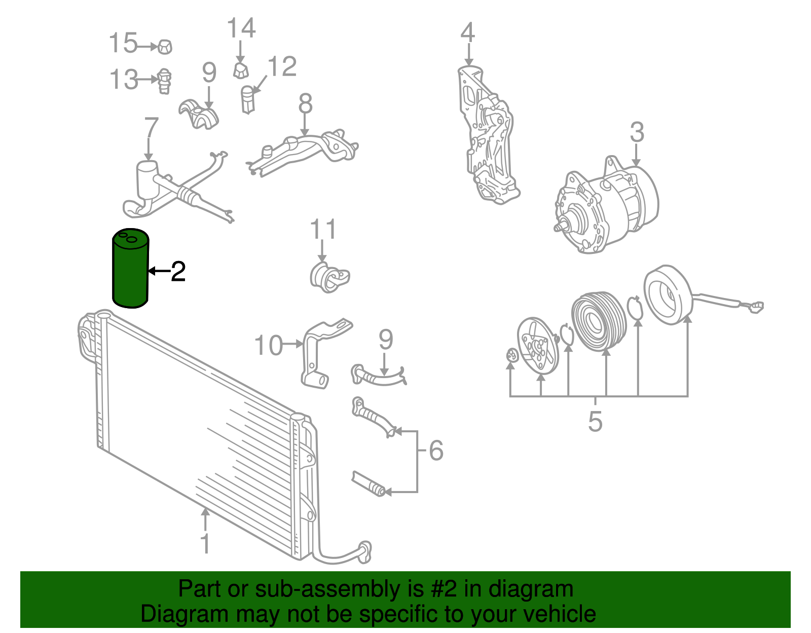A/C Receiver Drier - Volkswagen (1J0-820-191-A)