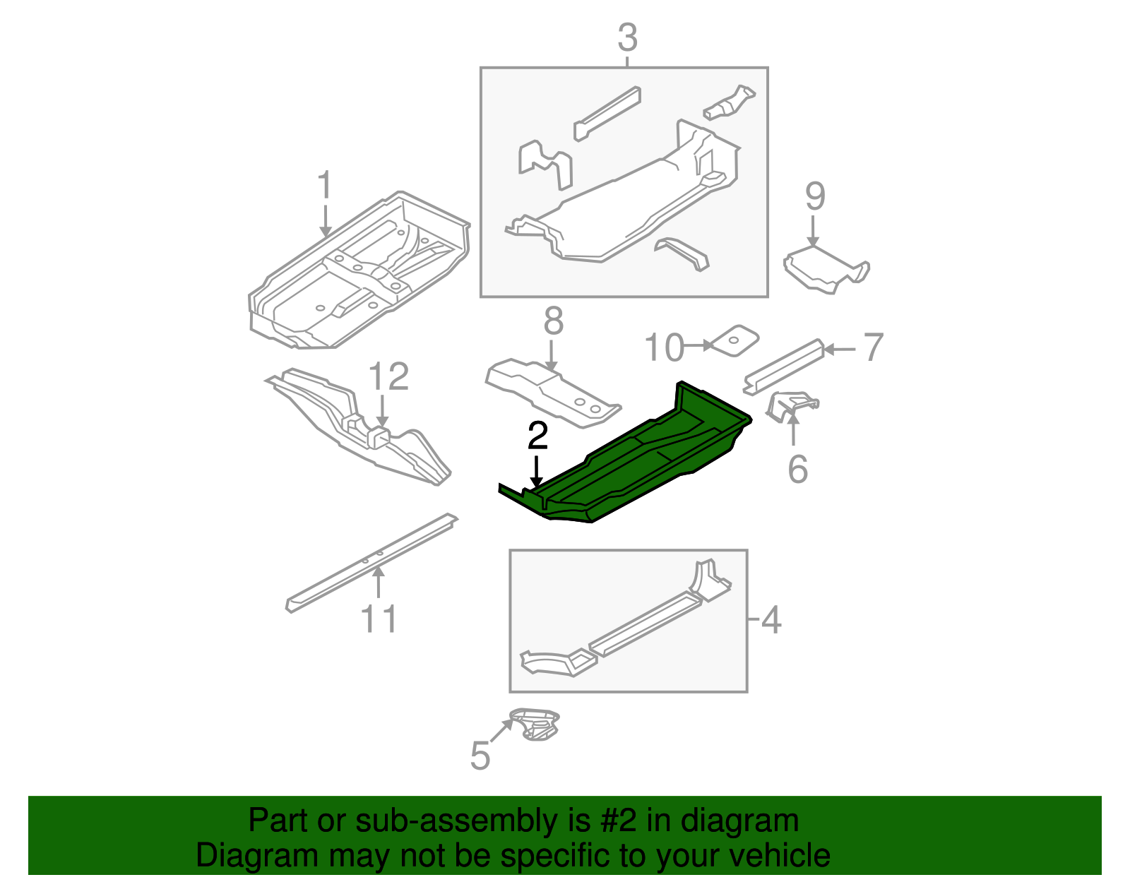 Floor Pan - Volkswagen (1J0-803-205)