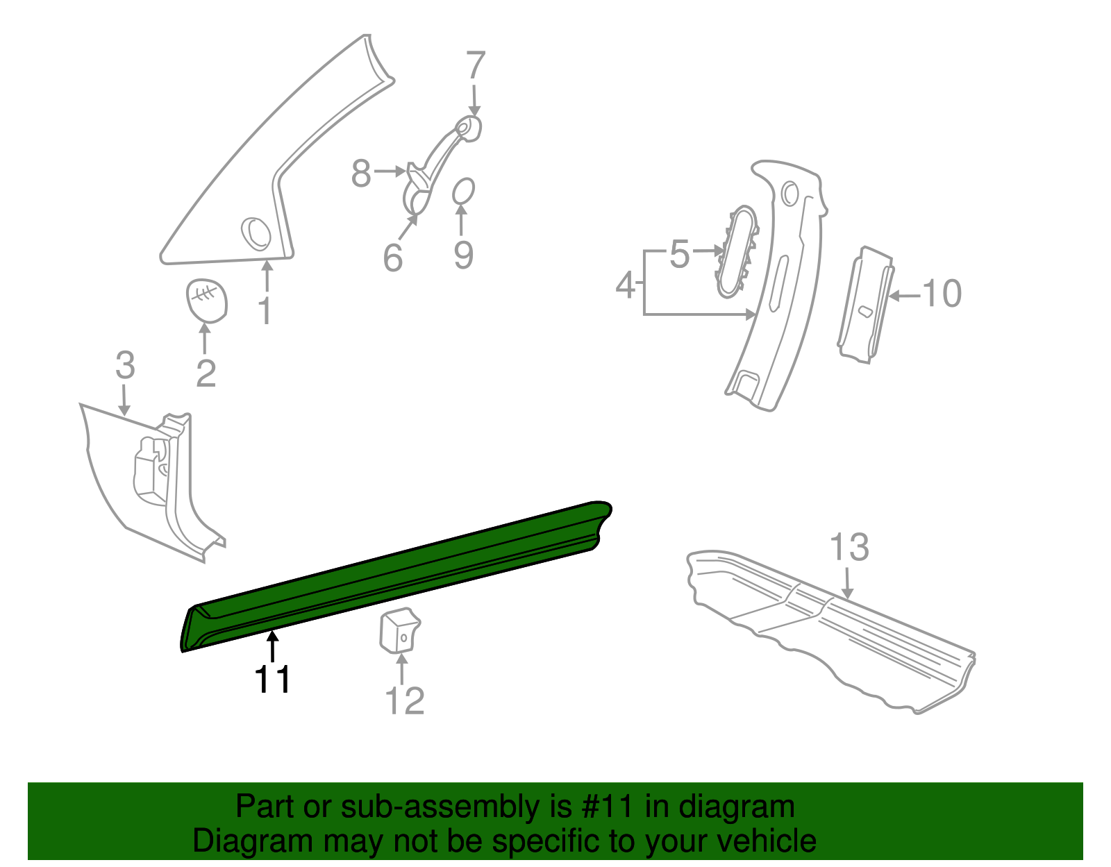 Scuff Plate - Volkswagen (1C0-853-371-A-B41)