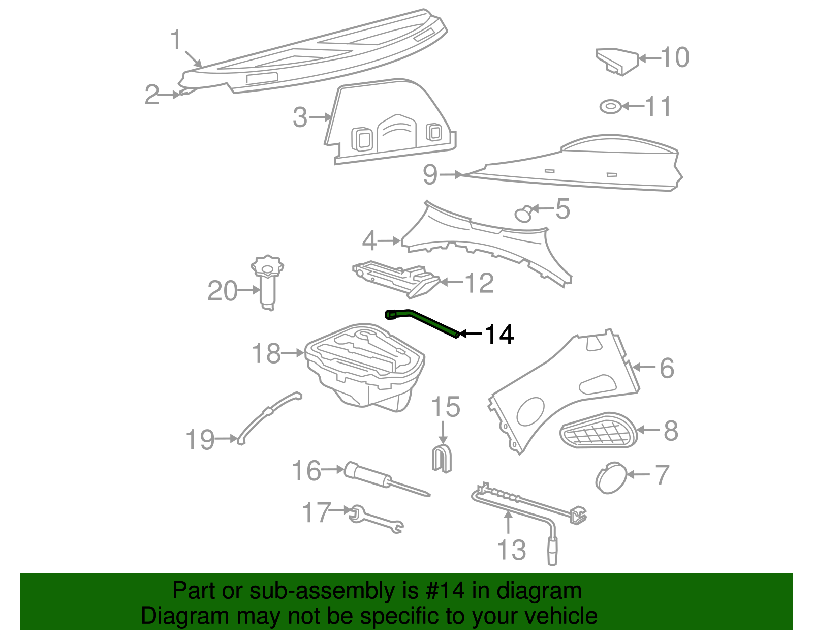 Lug Wrench - Volkswagen (4D0-012-219-A)