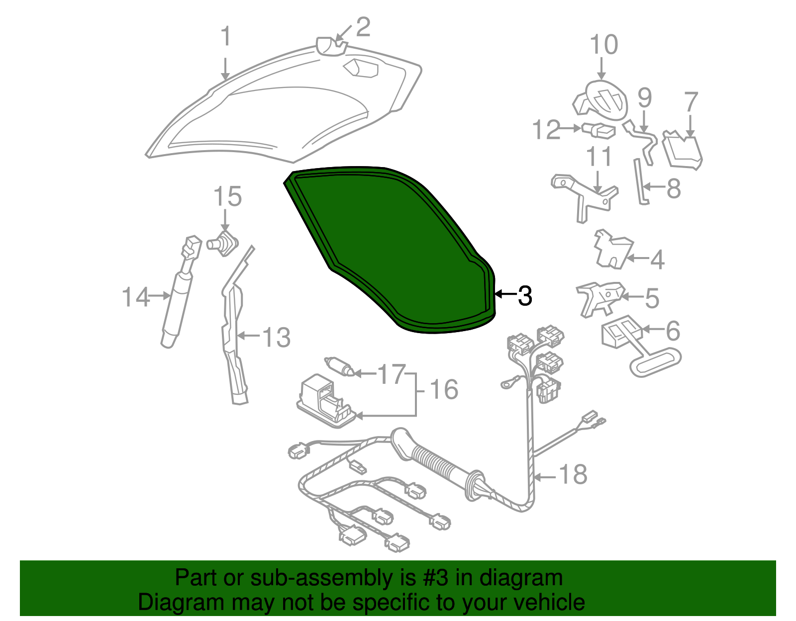 Weatherstrip - Volkswagen (1C0-827-705-Q)