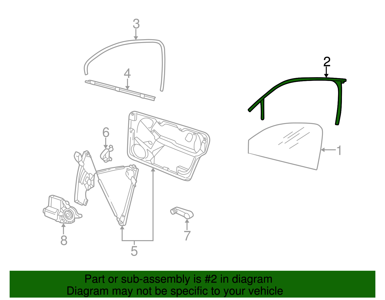 Guide Channel - Volkswagen (1C0-837-431-E-B41)