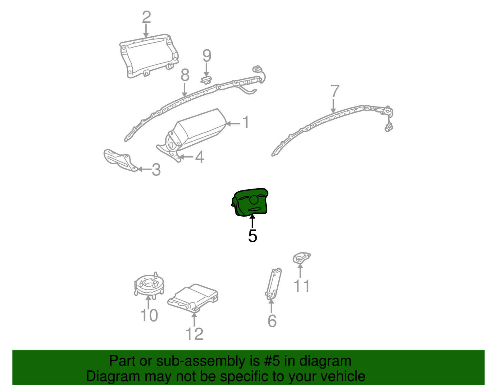 Driver Inflator Module - Volkswagen (1J0-880-201-N-4EC)