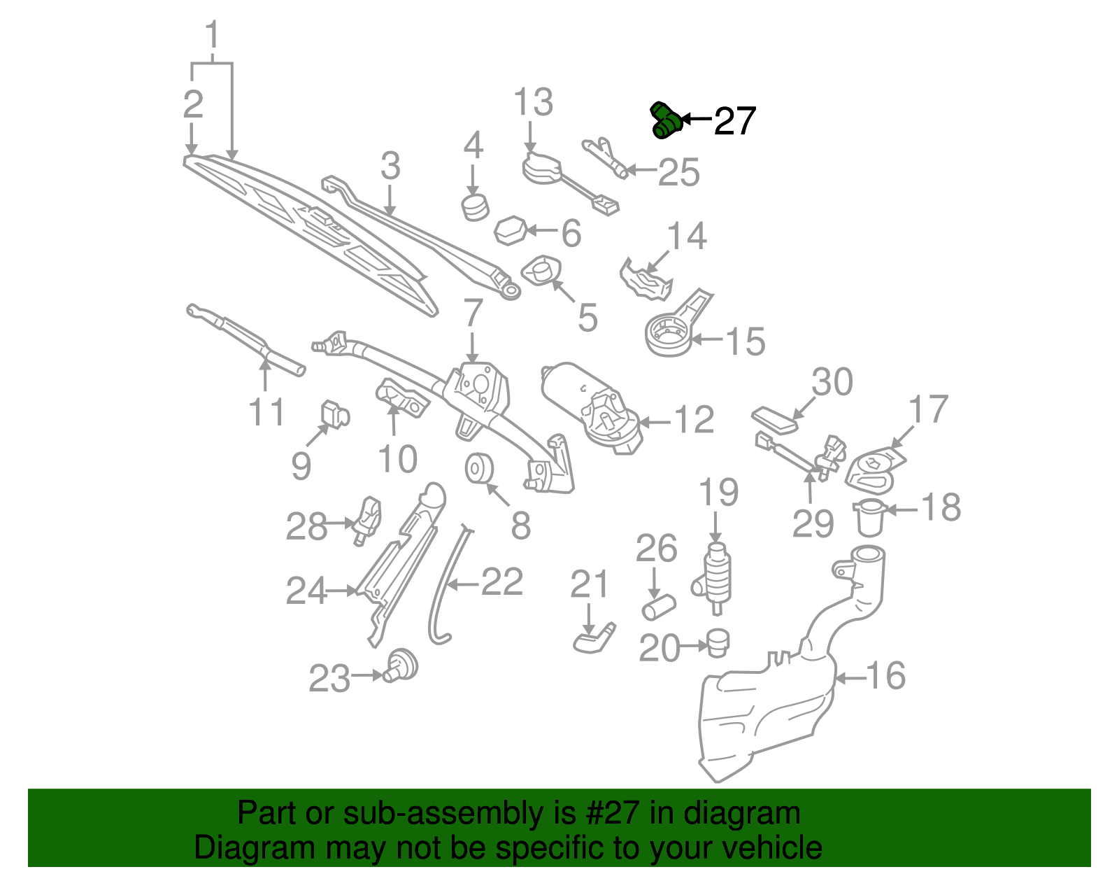 Connector Hose Elbow - Volkswagen (3B0-955-665)