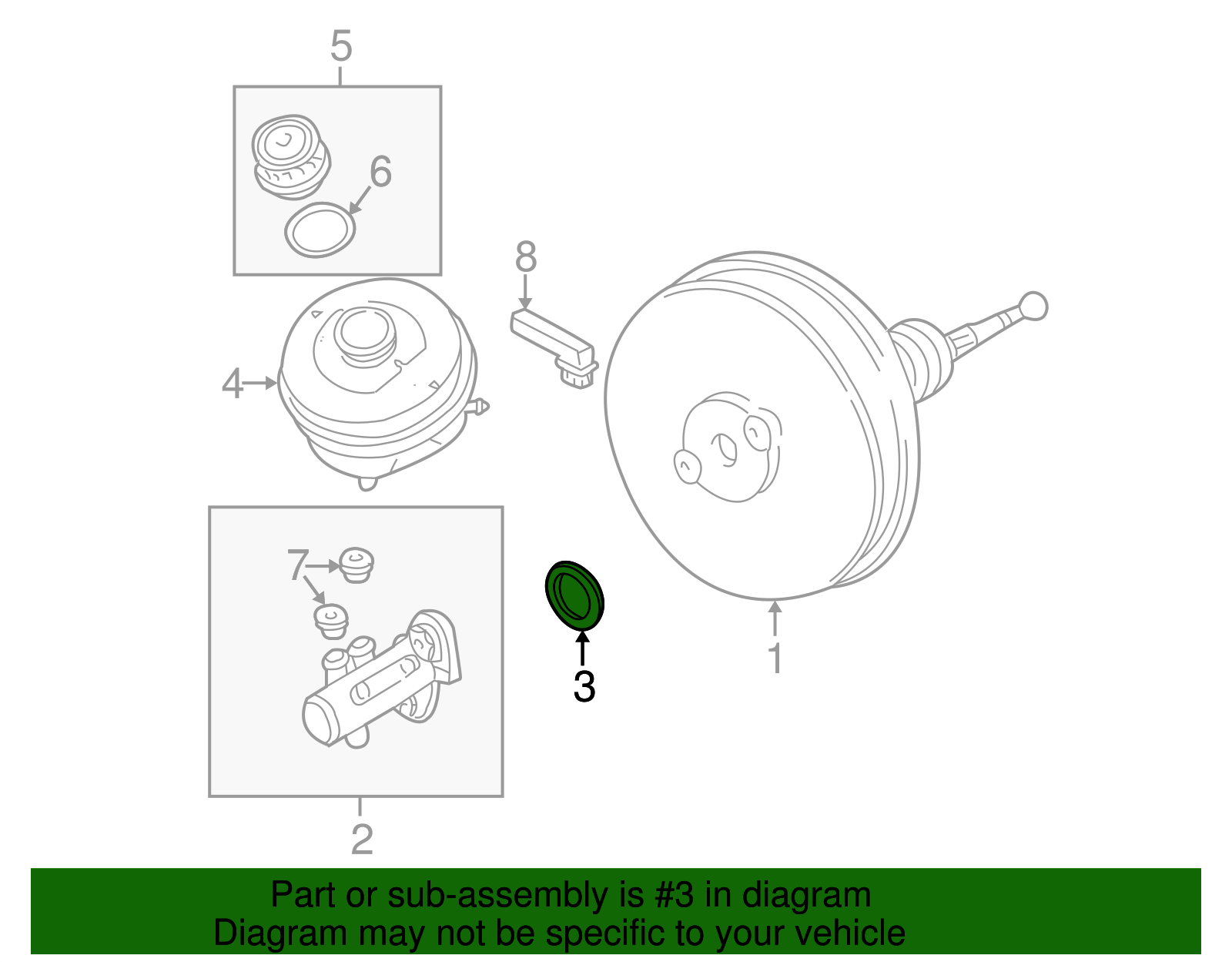 Master Cylinder Gasket - Volkswagen (4D0-611-243)