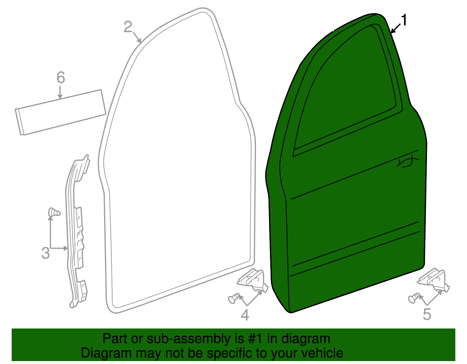 Door Shell - Volkswagen (3B4-831-051-AQ)