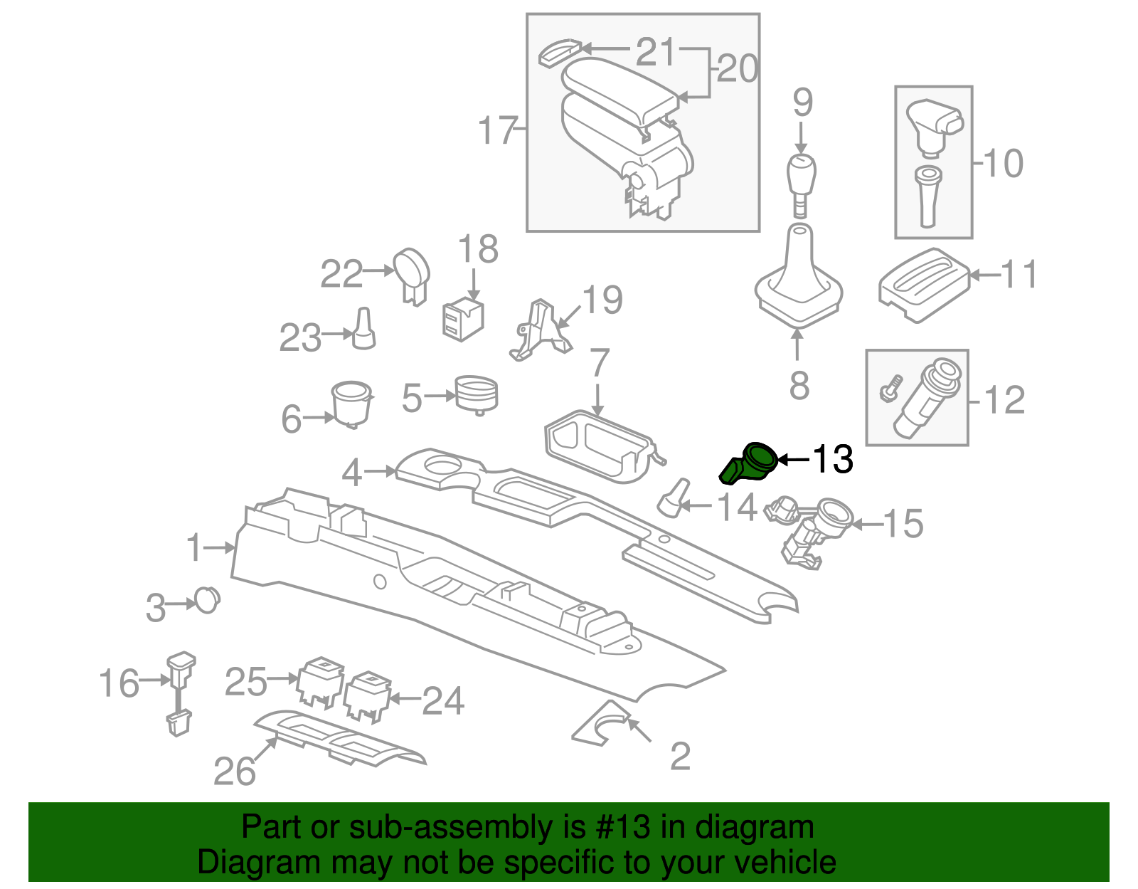 Lighter Assembly Housing - Volkswagen (1J0-919-341-G)