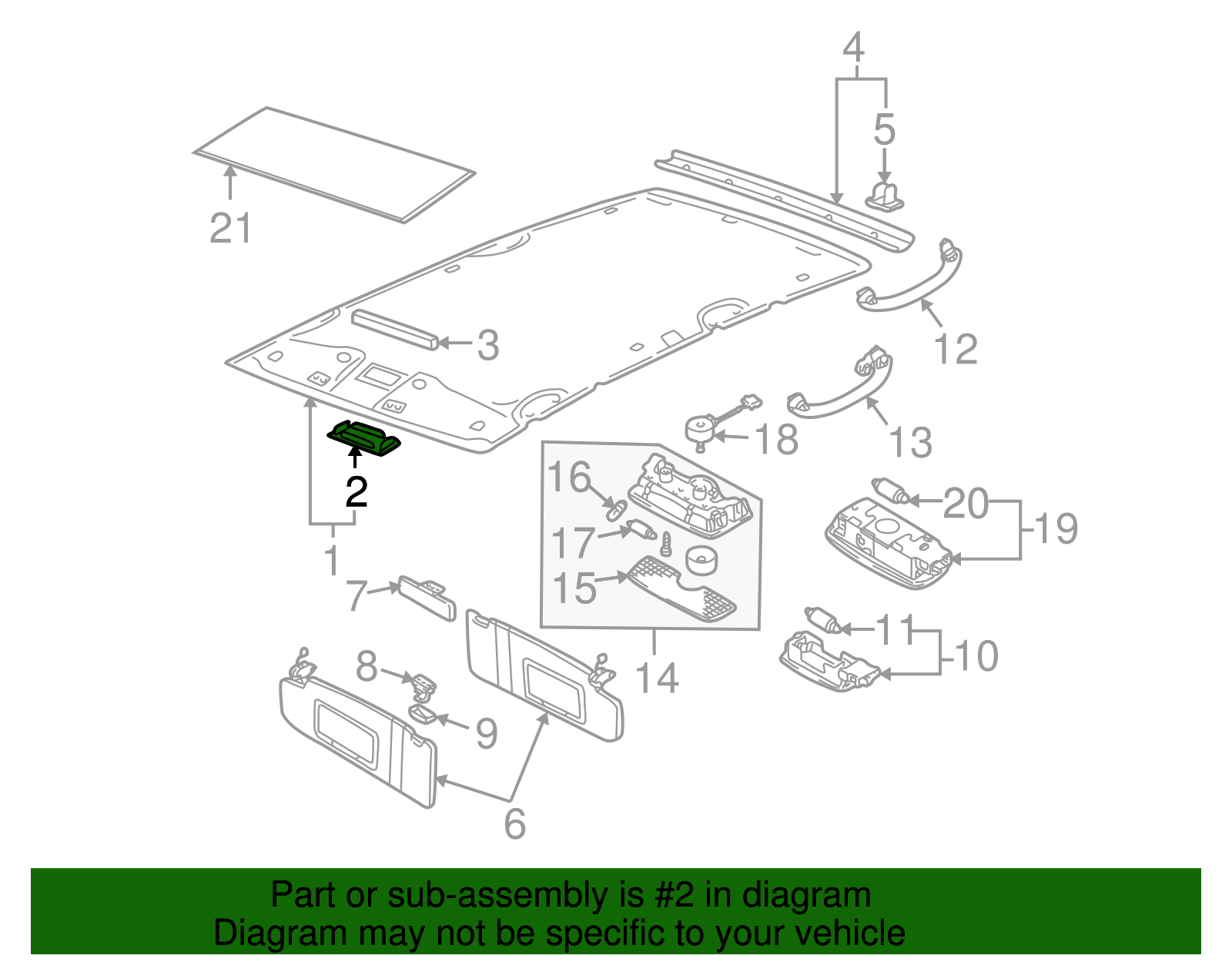 Headliner Reinforcement - Volkswagen (3B0-867-599-A)