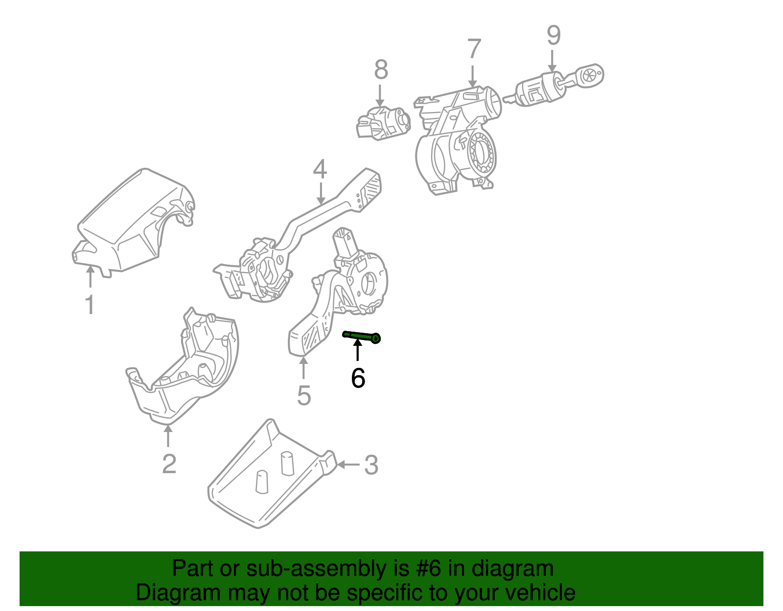 Signal Switch Screw - Volkswagen (321-953-573)