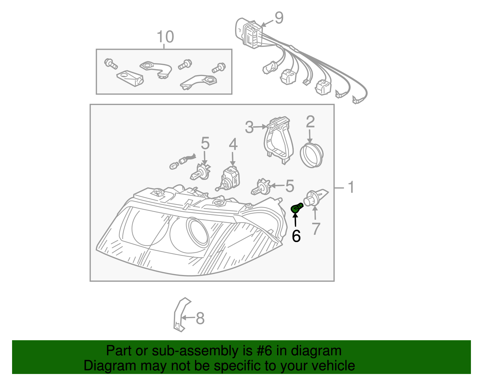 Turn Signal / Parking Light Bulb - Volkswagen (N-104-759-01)