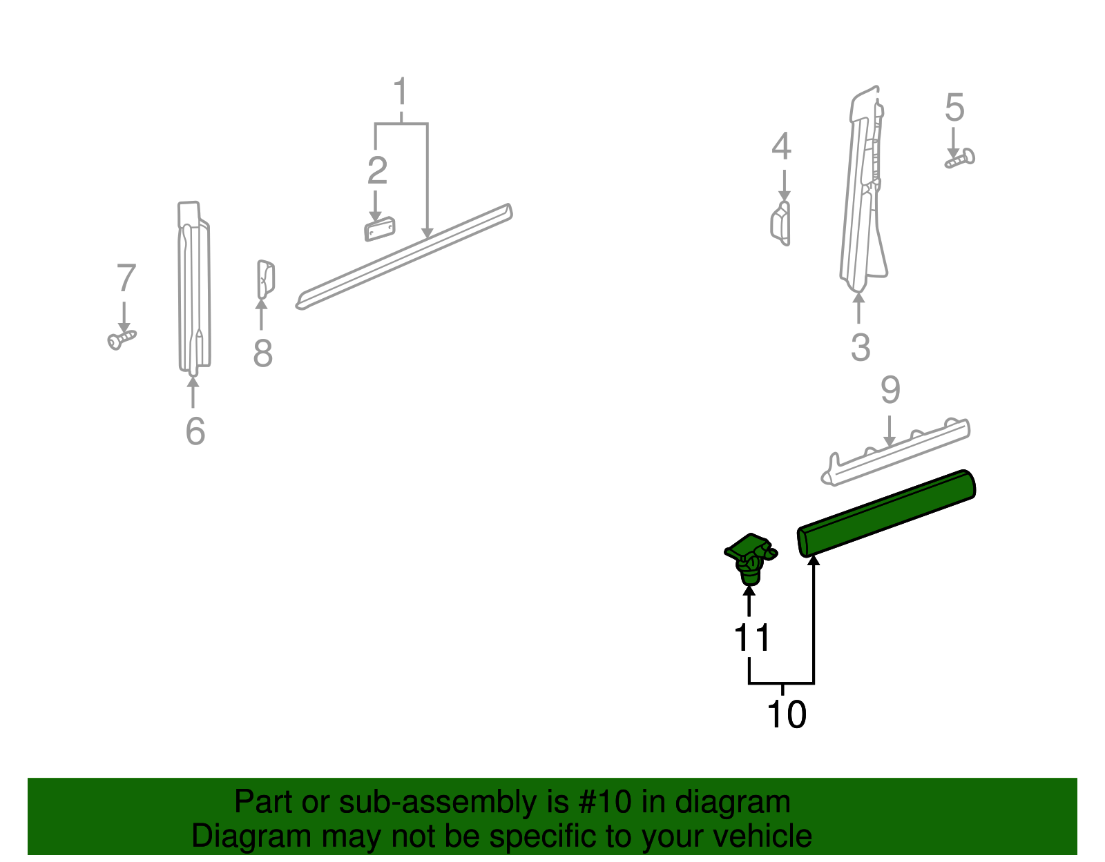 Lower Molding - Volkswagen (3B0-854-950-B-B41)