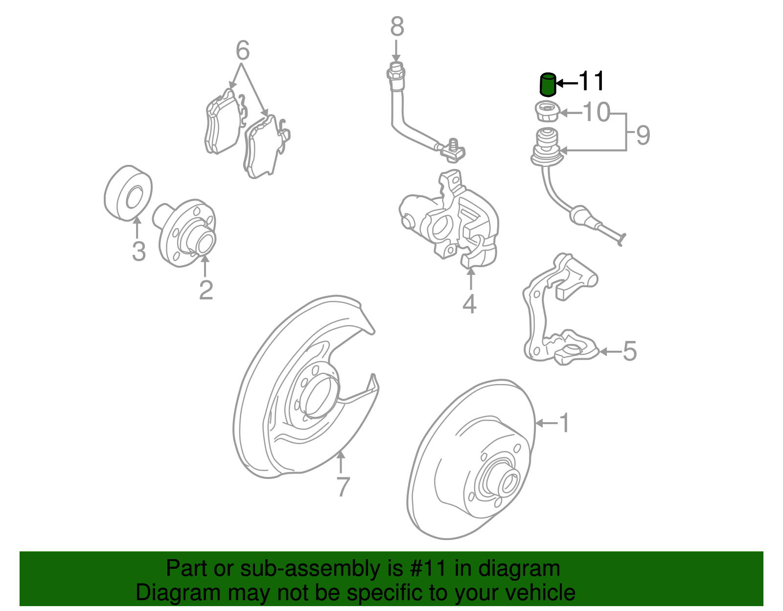 Speed Sensor Sleeve - Volkswagen (443-927-817)