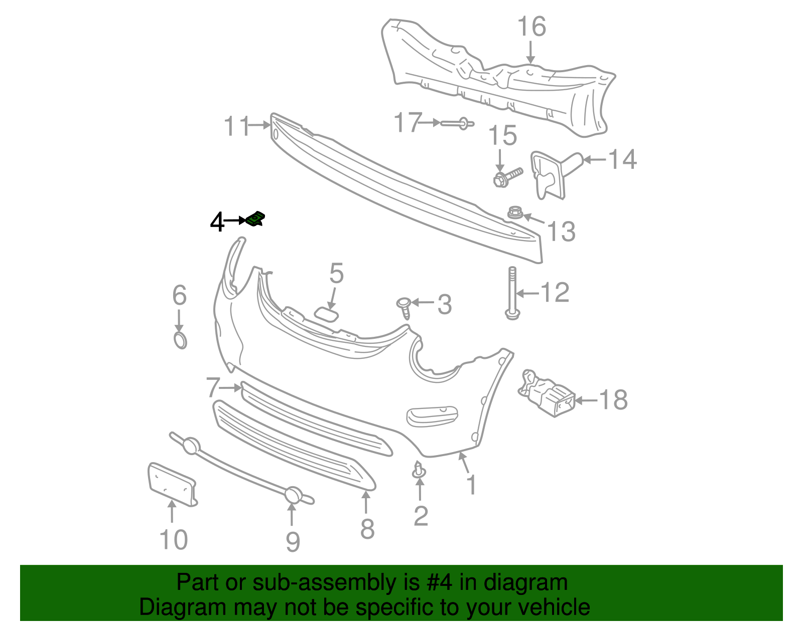 Bumper Cover U-Nut - Volkswagen (N-904-126-01)