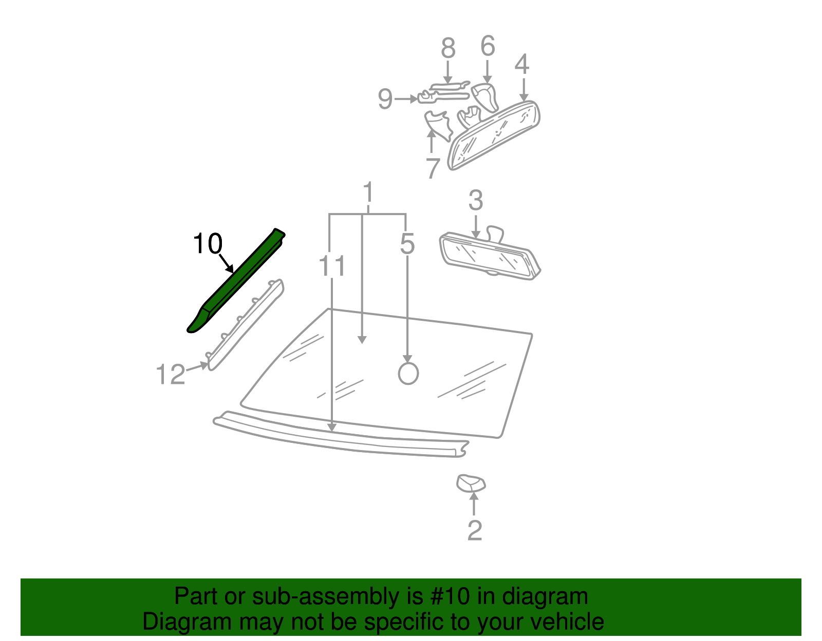 Reveal Molding - Volkswagen (3B0-854-327-C-B41)