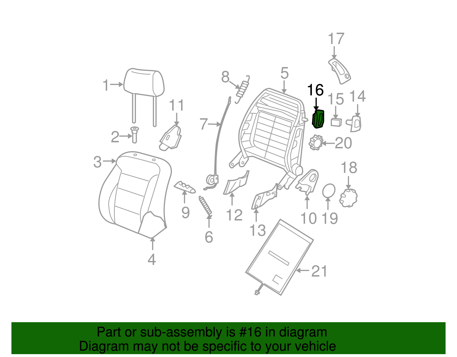 Release Lever Bezel - Volkswagen (6R3-881-607-82V)