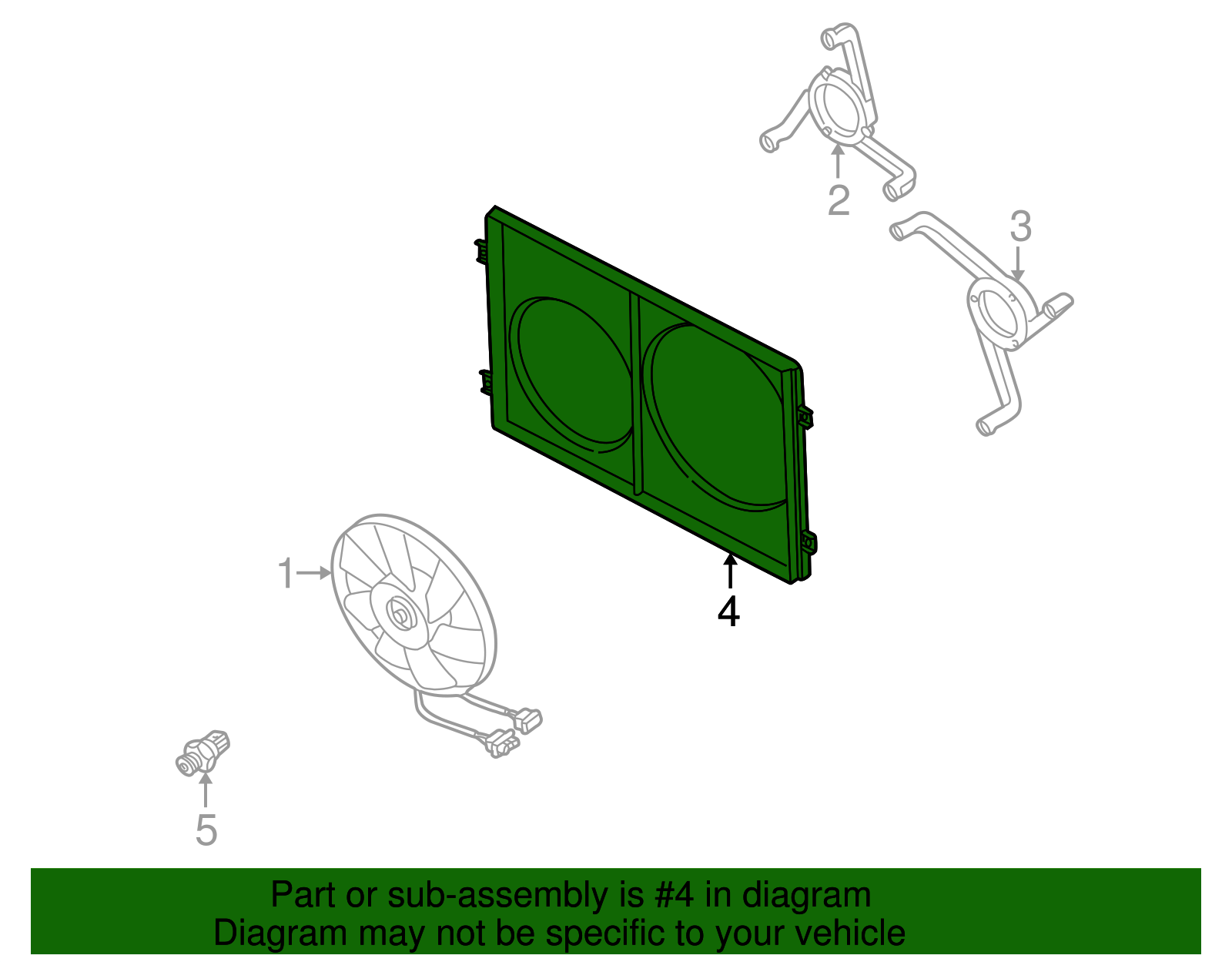 Fan Shroud - Volkswagen (1C0-121-207-C)