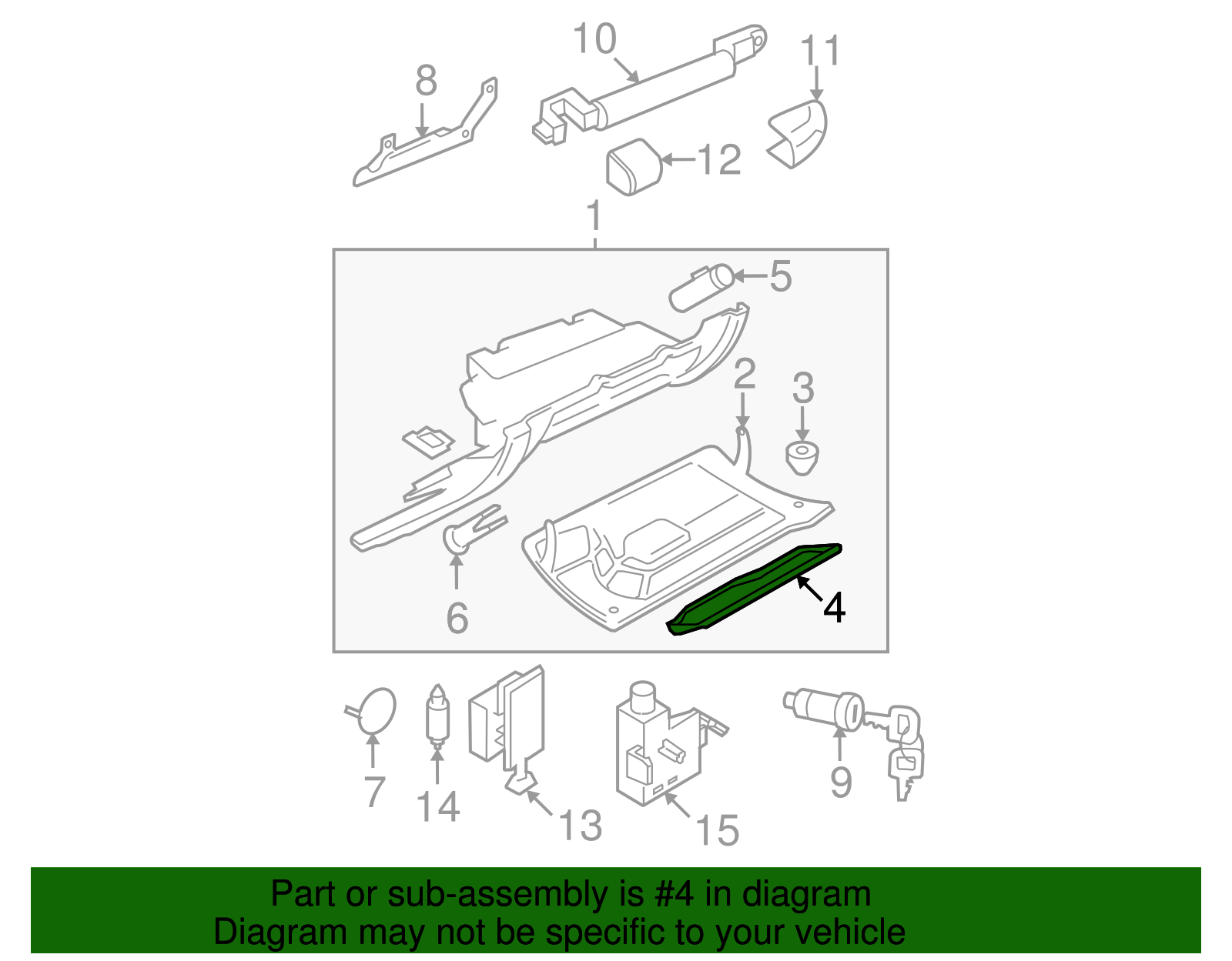 Insert - Volkswagen (1C1-880-165-B-B41)