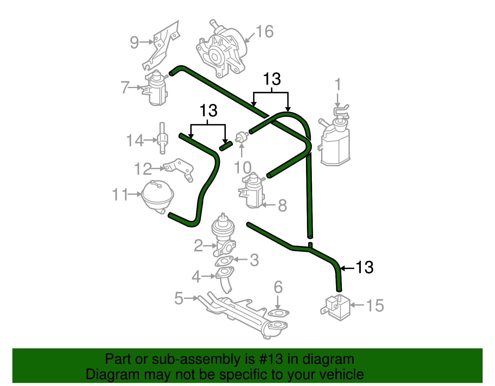 Vacuum Hose - Volkswagen (N-020-353-27)