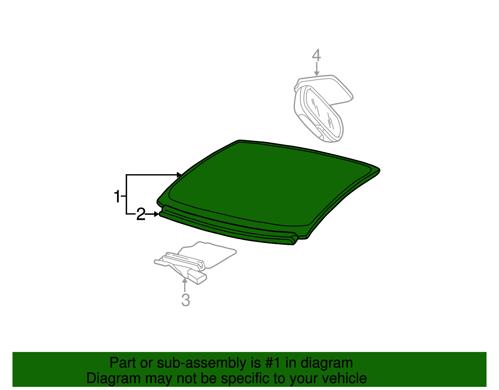 Windshield - Volkswagen (1C0-845-011-S)