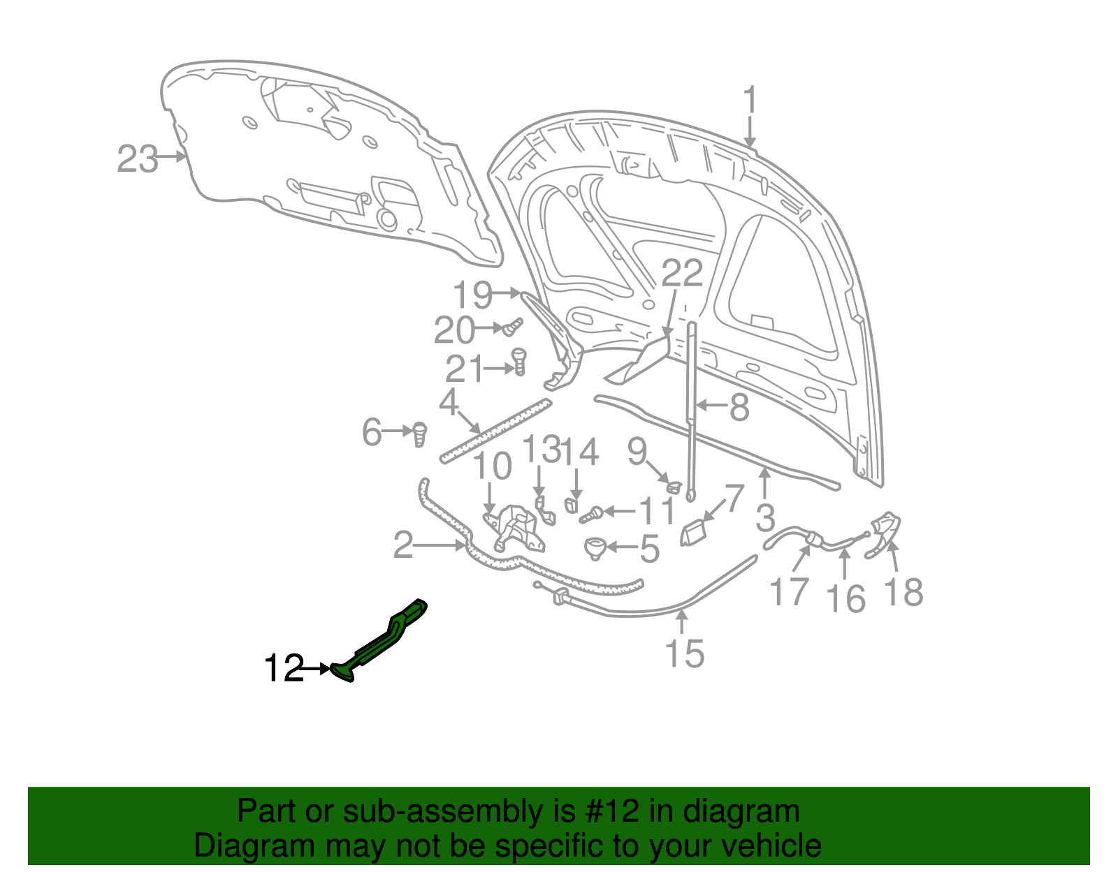 Safety Catch - Volkswagen (3B0-823-593-C-01C)