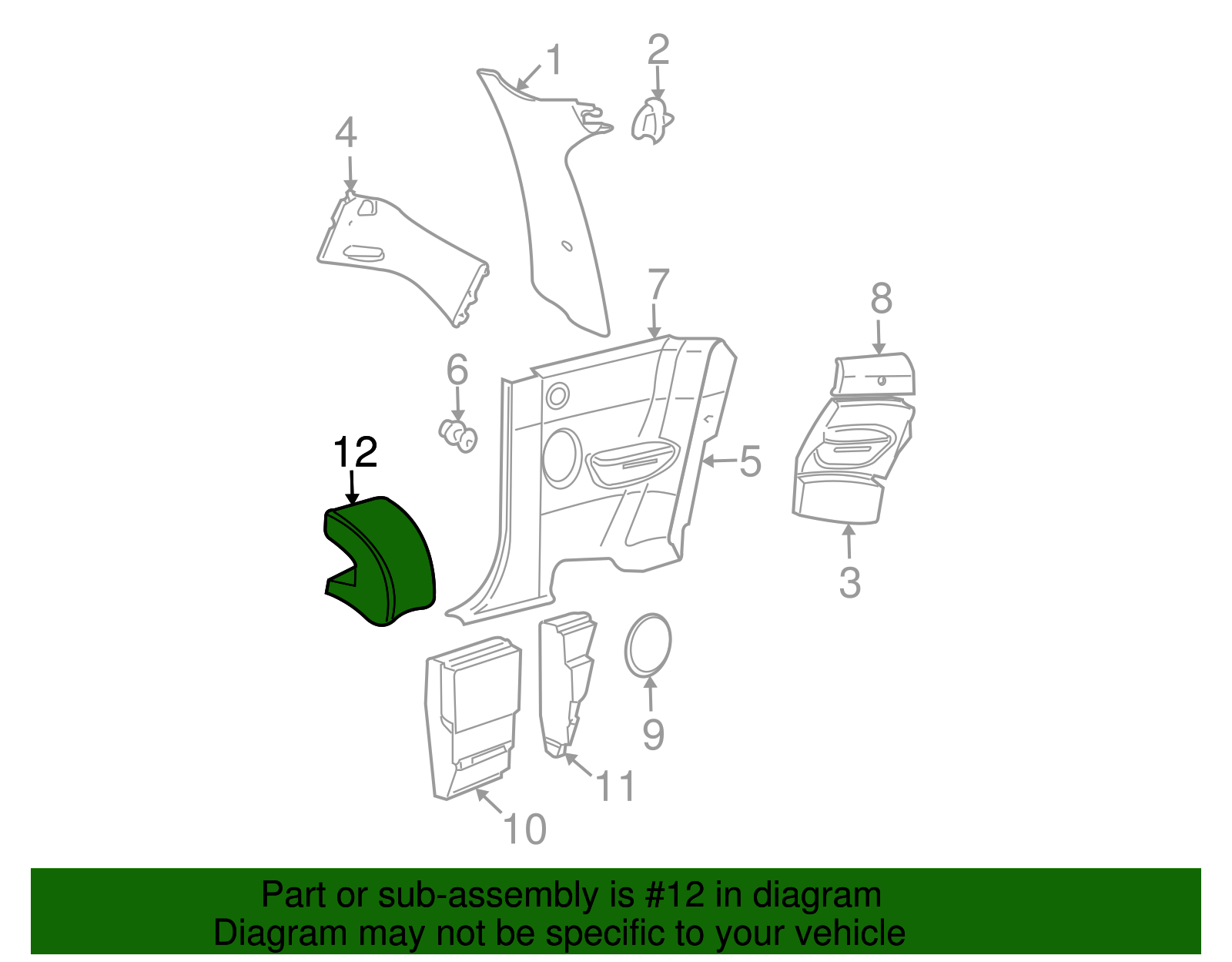 Sound Absorber - Volkswagen (1C0-864-639-A)