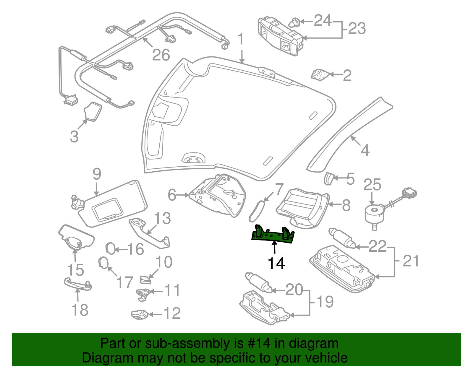 Grip Handle Bracket - Volkswagen (1C0-867-137-A)