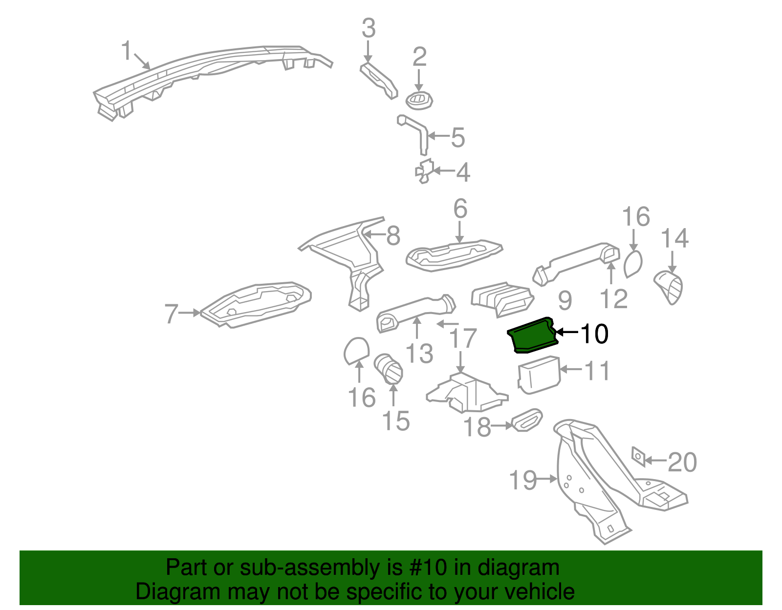 Intermediate Duct - Volkswagen (1C1-819-241-B)