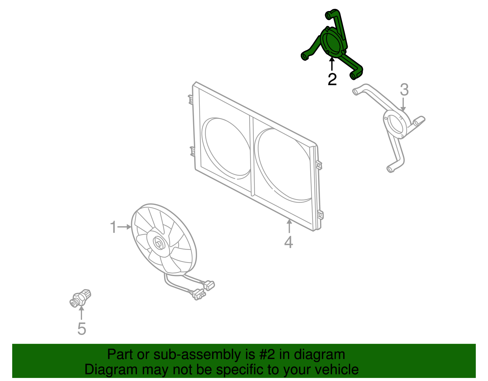 Fan Assembly Bracket - Volkswagen (1C0-121-206-B)