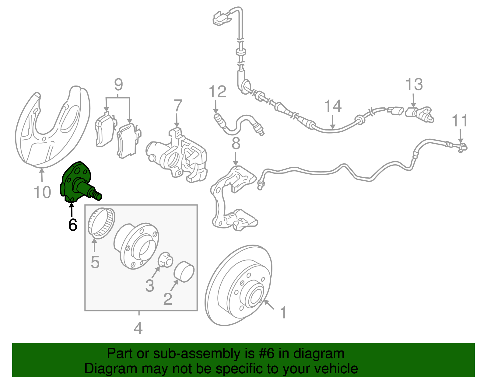 Spindle - Volkswagen (1J0-501-117-B)