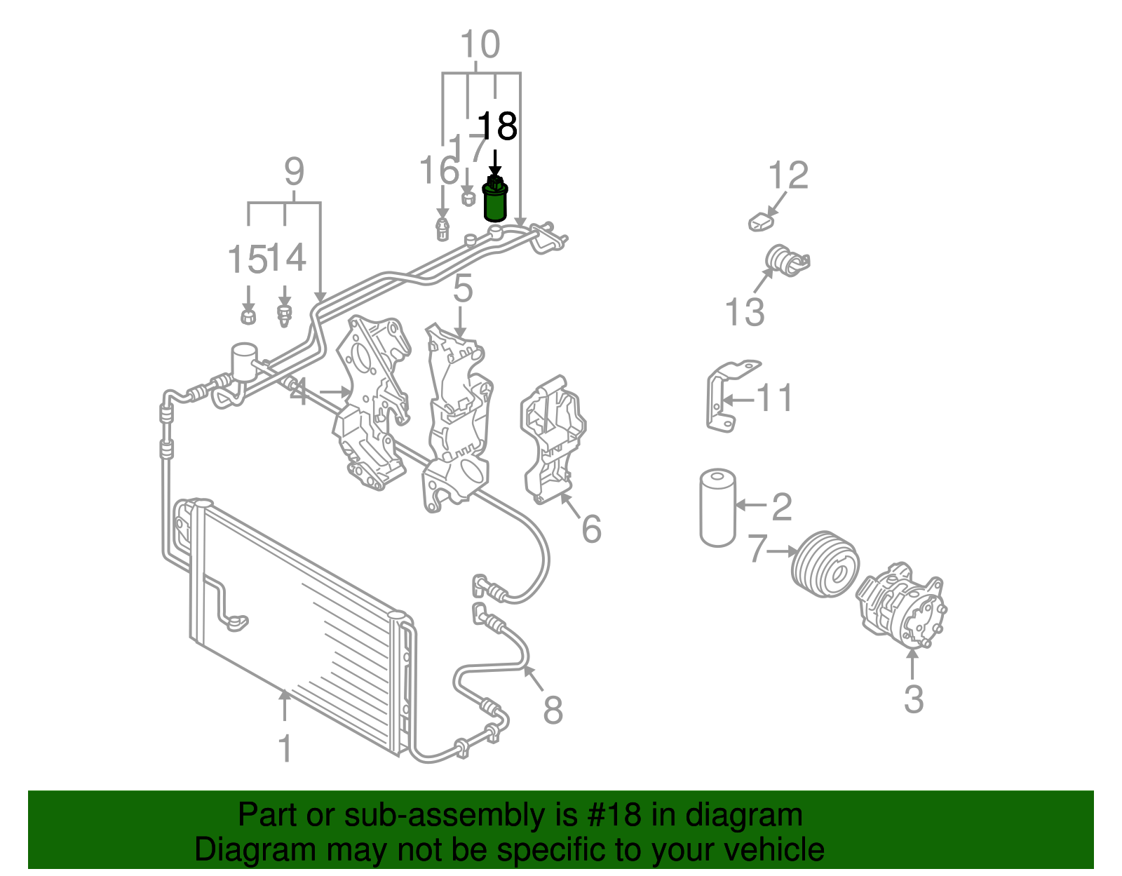 Pressure Switch - Volkswagen (7M3-959-139)