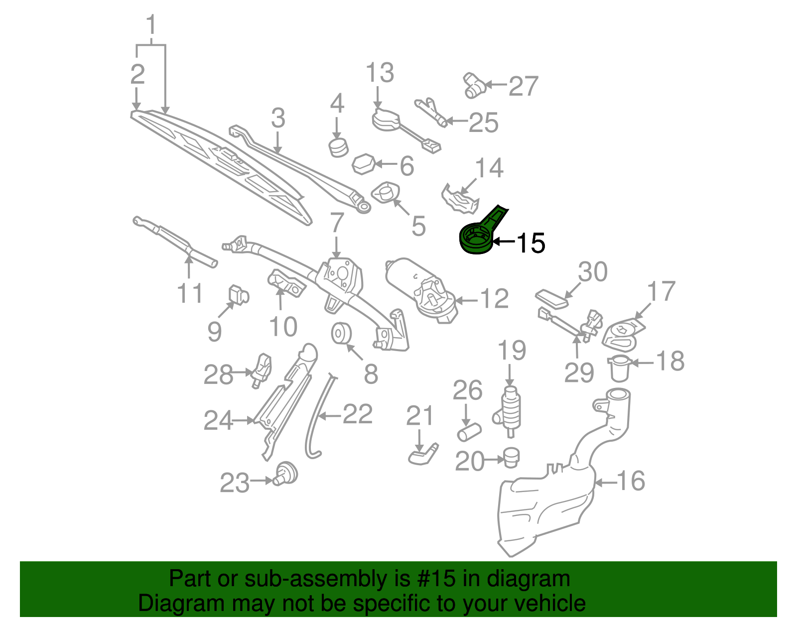 Rain Sensor Cover - Volkswagen (1C0-955-737-3PT)