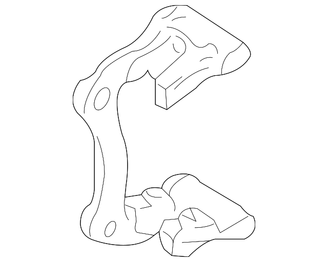 Disc Brake Caliper Bracket - Volkswagen (6Q0-615-426-D)