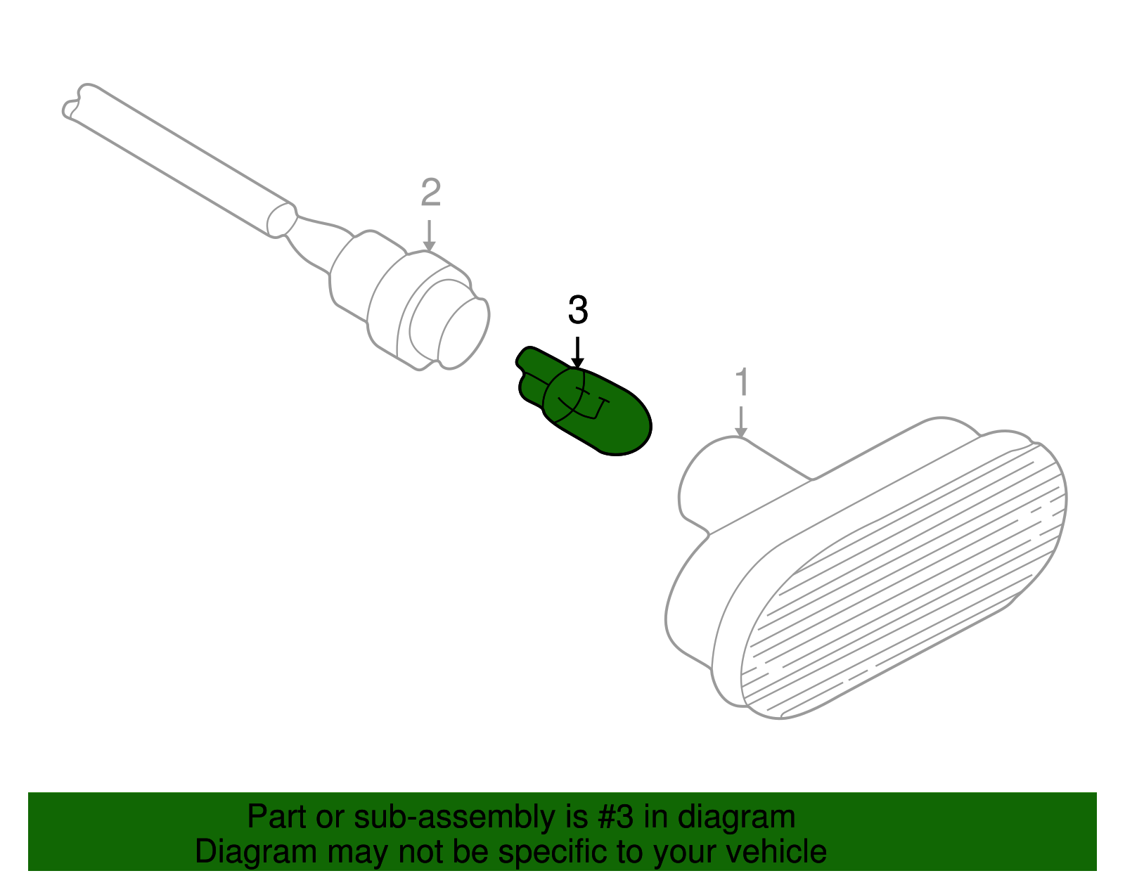 Signal Lamp Bulb - Volkswagen (N-017-753-11)