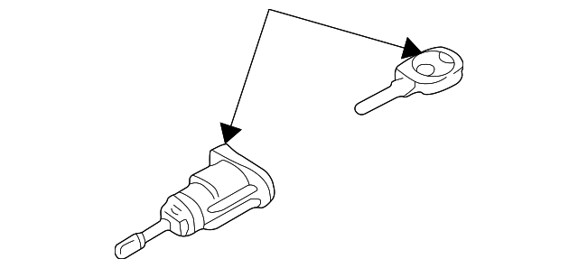 Cylinder & Keys - Volkswagen (107-837-167-JG)