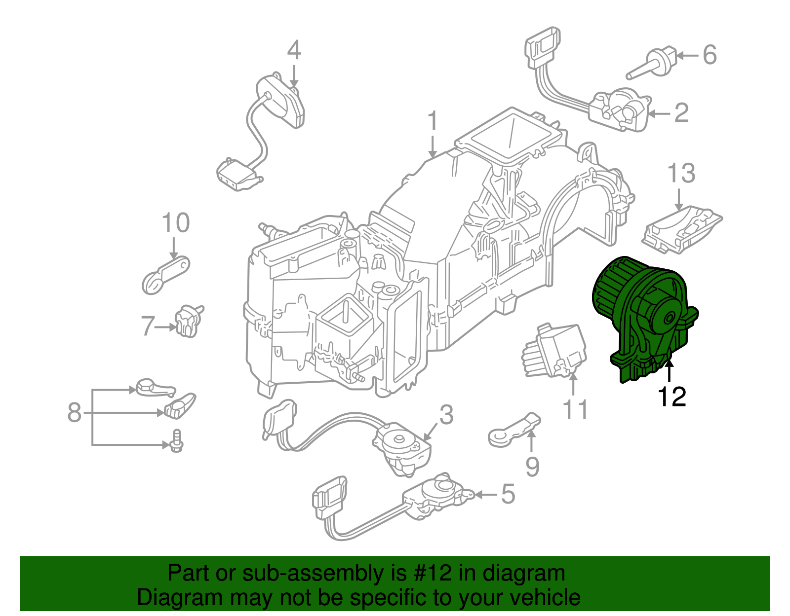 Blower Motor - Volkswagen (1J1-819-021-C)