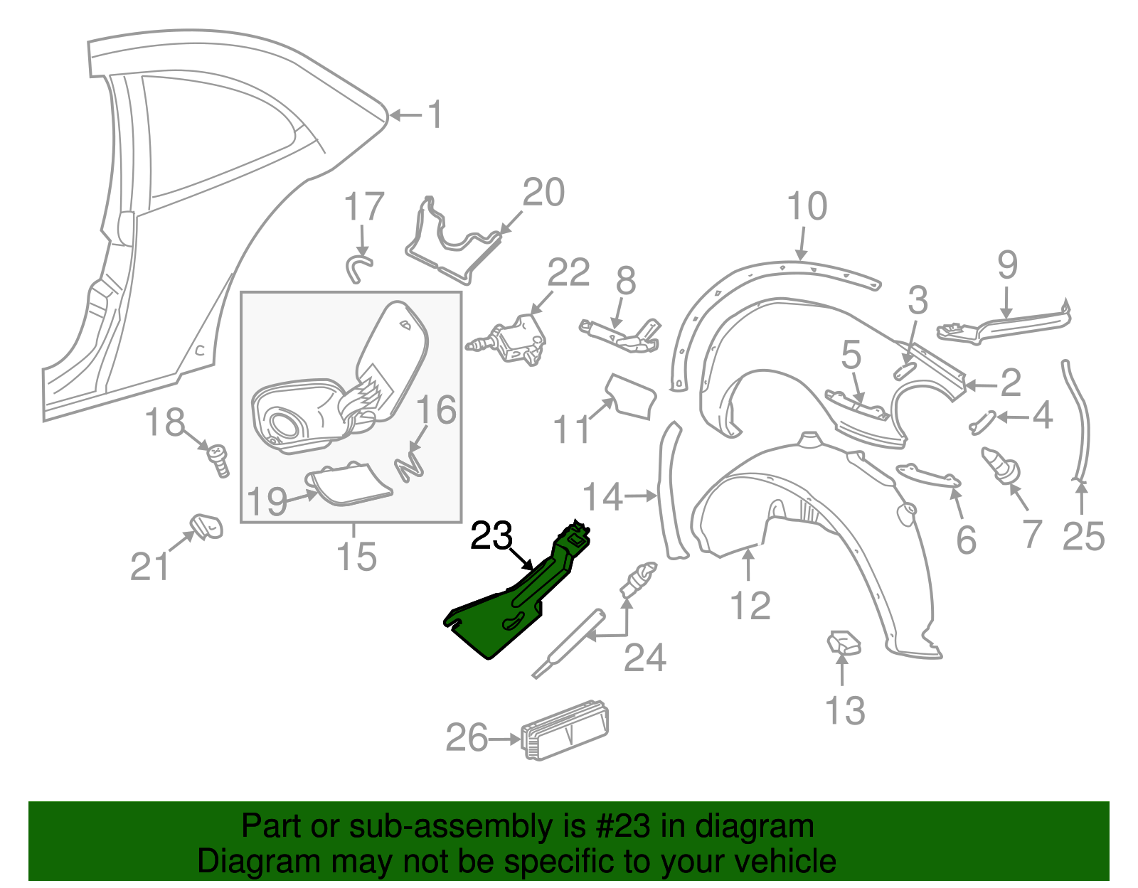 Actuator Retainer - Volkswagen (1C0-809-913-D)