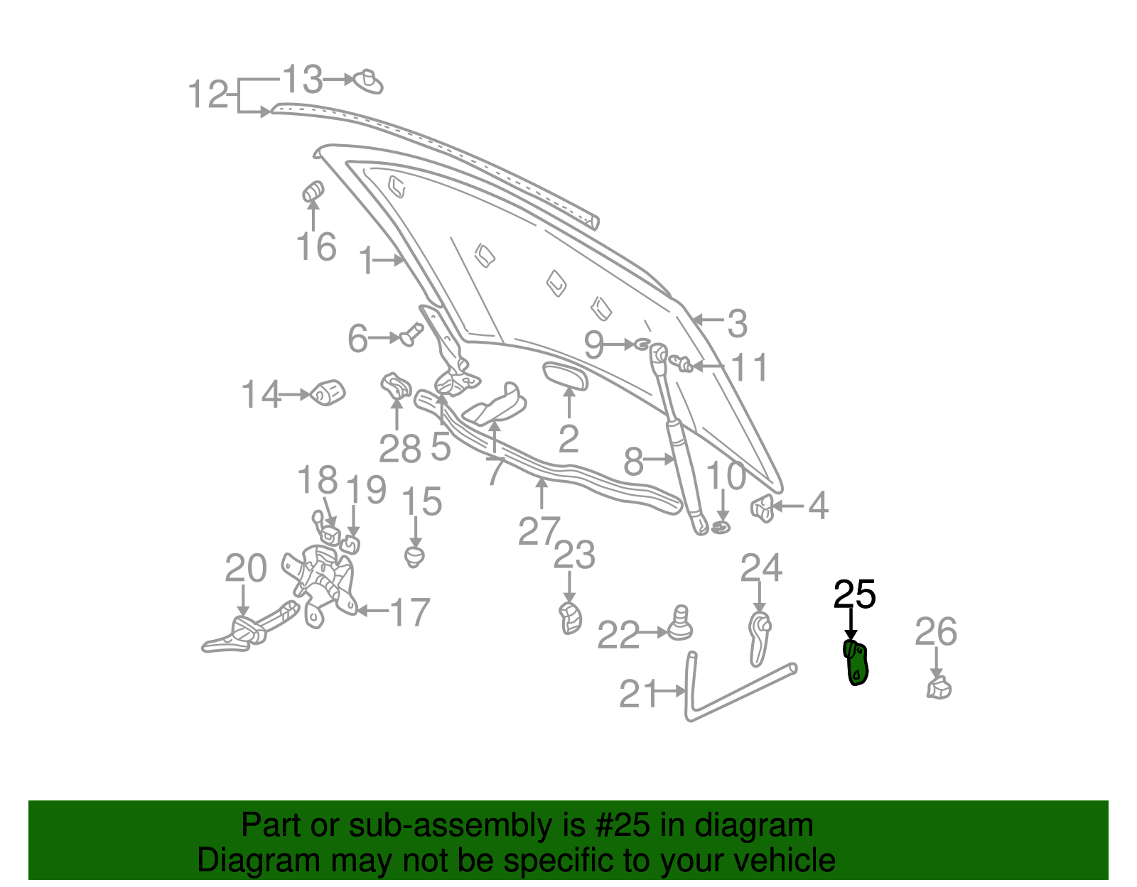 Handle Bracket - Volkswagen (1J1-823-633-A)