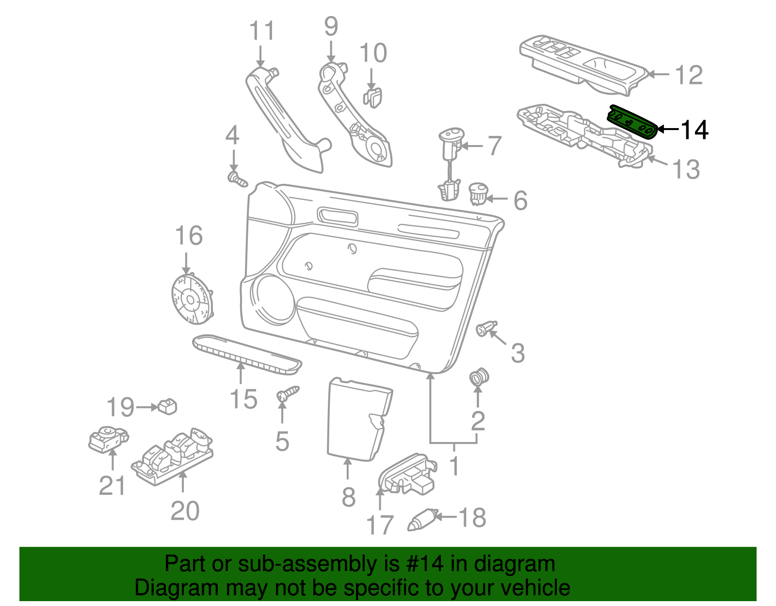 Trim Cover - Volkswagen (3B0-867-175-7DE)