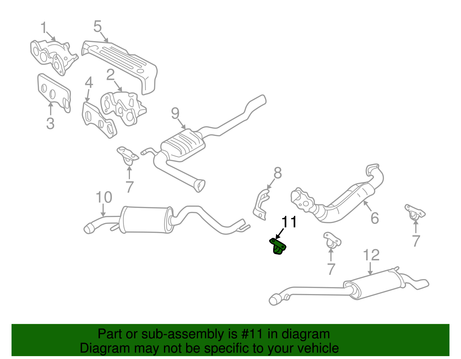 Muffler W/Tailpipe Hanger - Volkswagen (1H0-253-144-C)