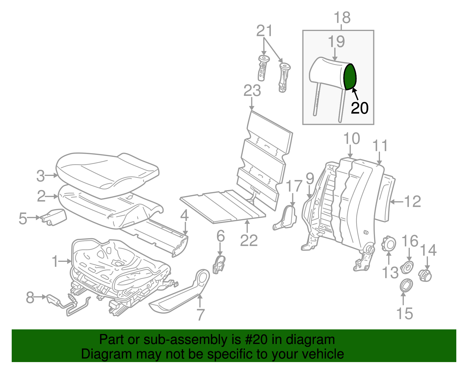 Headrest Cover - Volkswagen (1J0-881-921-C-5PE)