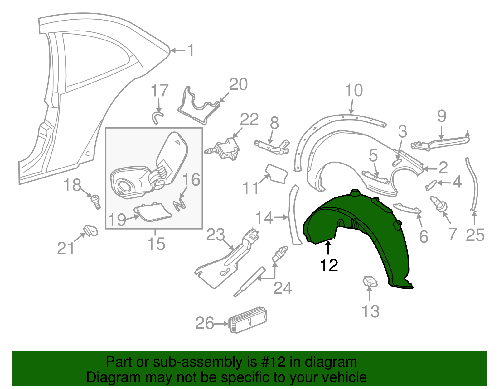 Fender Liner - Volkswagen (1C0-810-971-D)