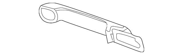 Handle, Outside - Volkswagen (1C0-837-205-GRU)