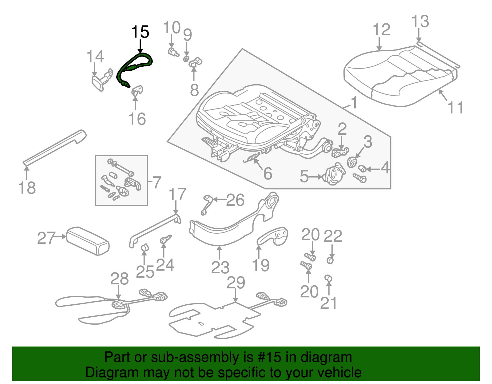Cable - Volkswagen (1J0-881-266-C)