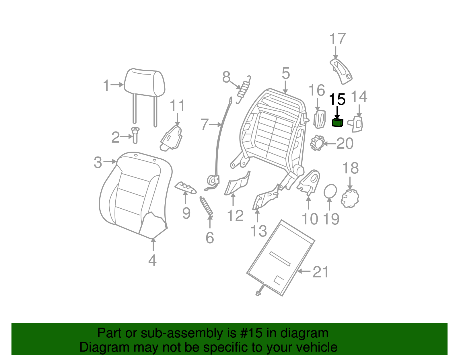 Release Handle Clip - Volkswagen (6H0-881-635)
