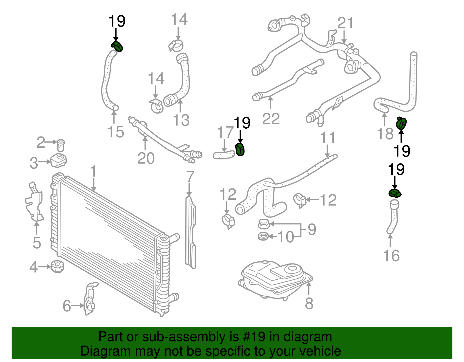 Upper Hose Clamp - Volkswagen (N-102-580-01)